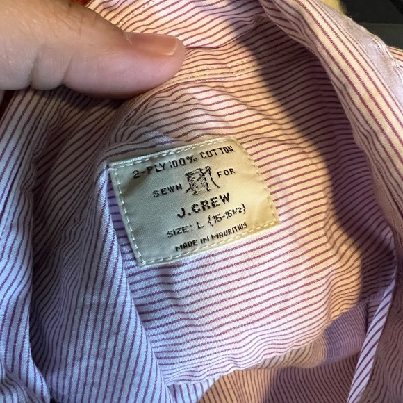 Purple pinstripe button down - Picture 3 of 4